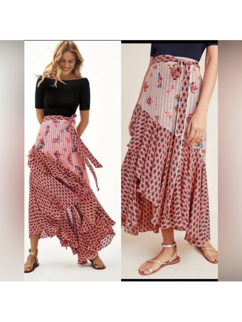 Anthropologie Bhanuni by Jyoti Casablanca High Low Skirt , size 0